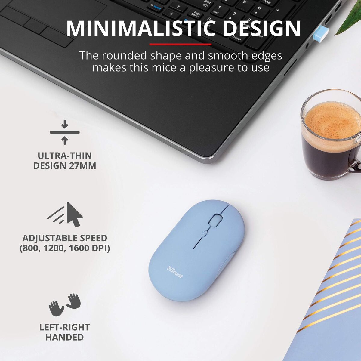 Wireless Mouse Trust 24126 Blue