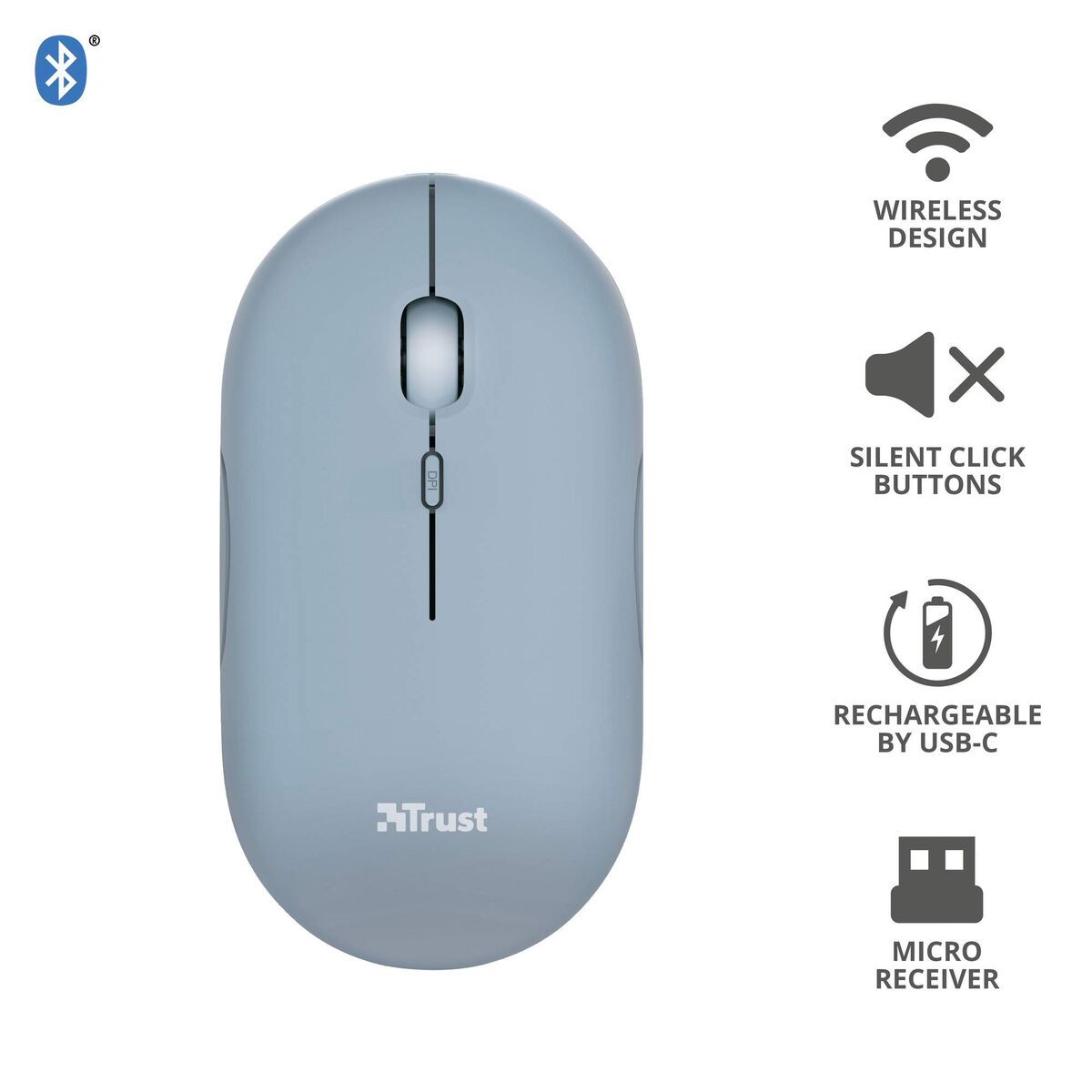 Wireless Mouse Trust 24126 Blue