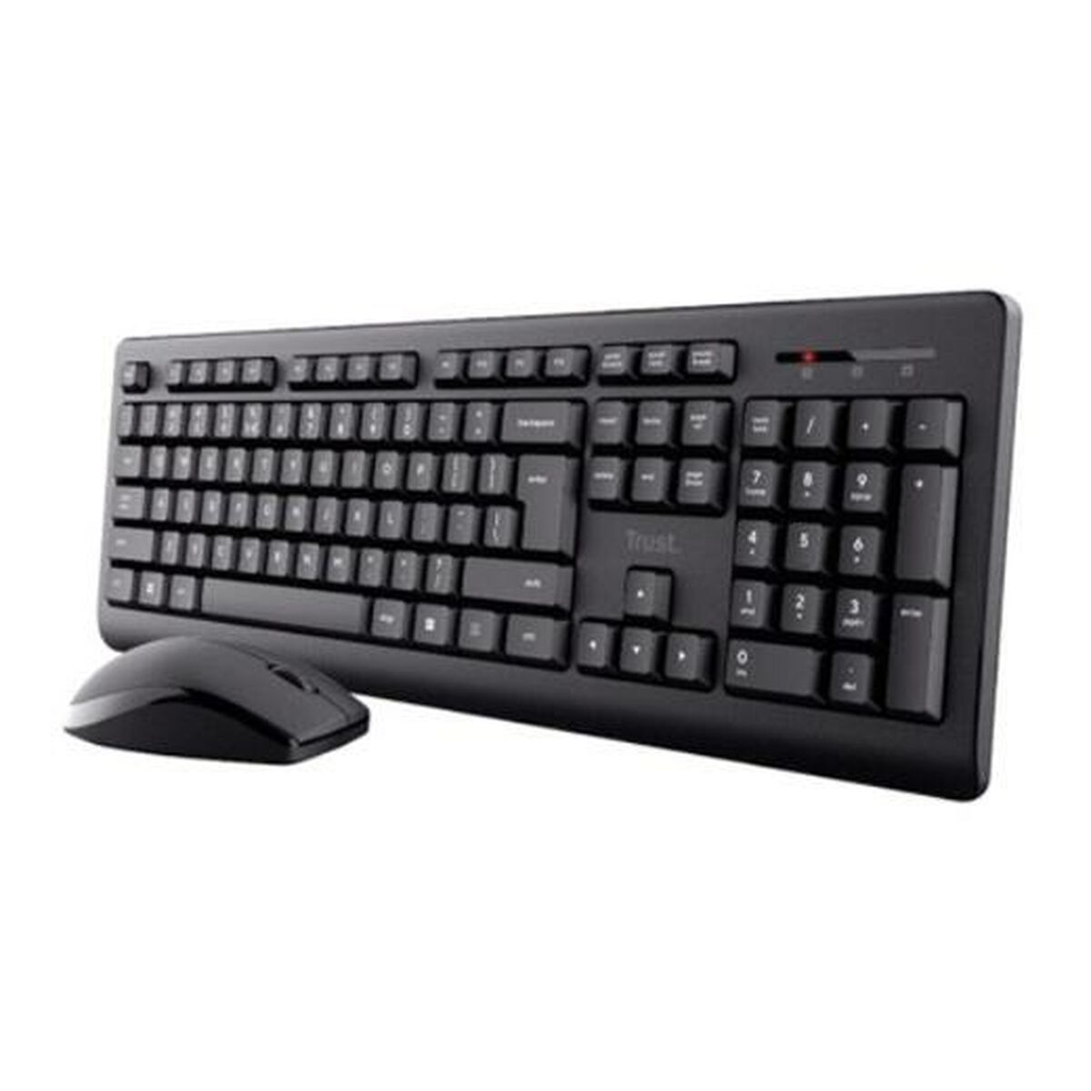 Keyboard and Mouse Trust 25433 Black Spanish QWERTY Keyboard and Mouse Trust 25433 Black Spanish QWERTY