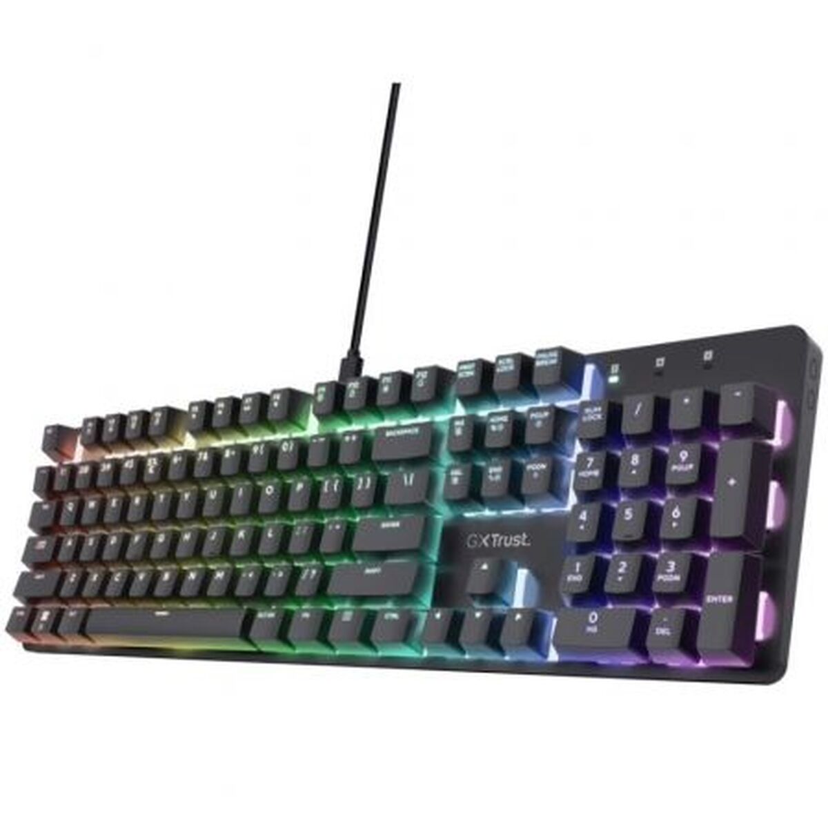 Gaming Keyboard Trust 25682 Black Spanish Qwerty Gaming Keyboard Trust 25682 Black Spanish Qwerty