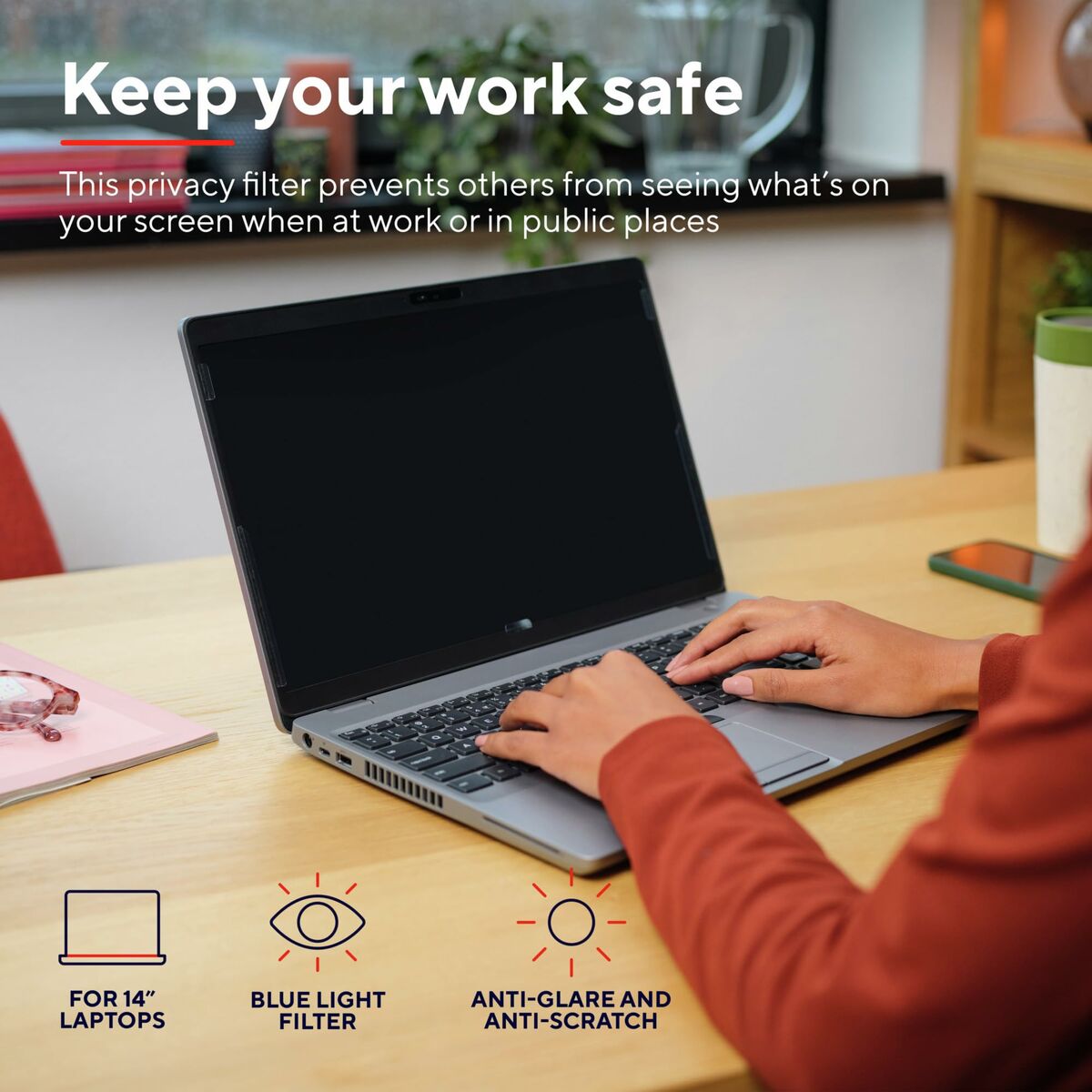Privacy Filter for Monitor Trust 25195 15,6″