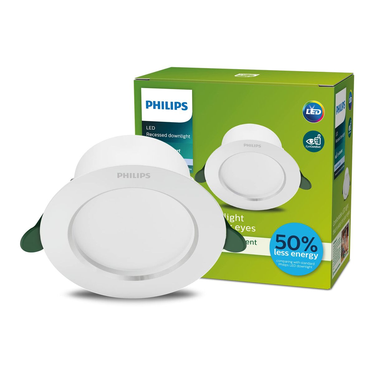 Downlight Philips Diamond Cut White 6,5 W 1150 Lm  15 x 4,95 cm (4000 K)