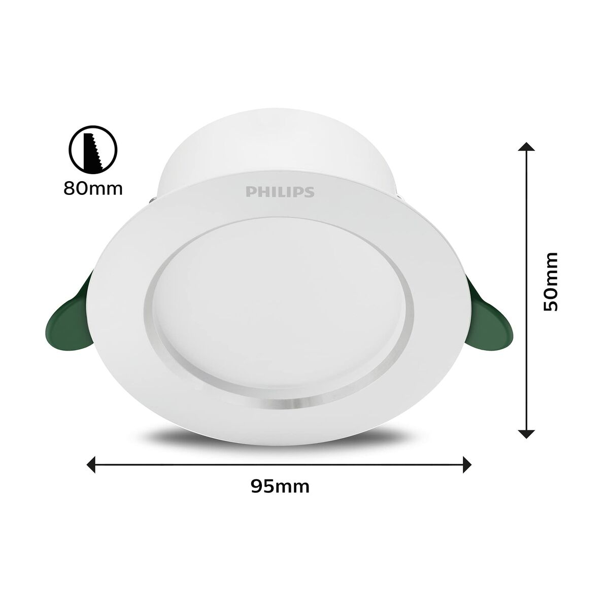 Downlight Philips Diamond Cut White 6,5 W 1150 Lm  15 x 4,95 cm (4000 K)