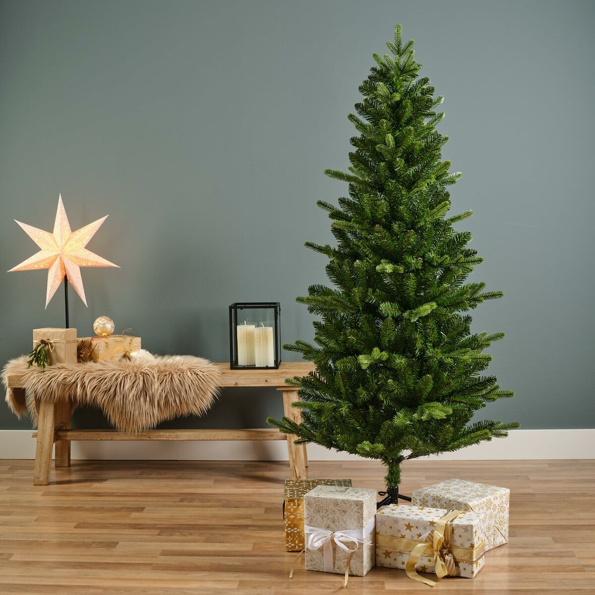 Christmas Tree Everlands Killington Green PVC Metal polystyrene Fir  93 x 180 cm