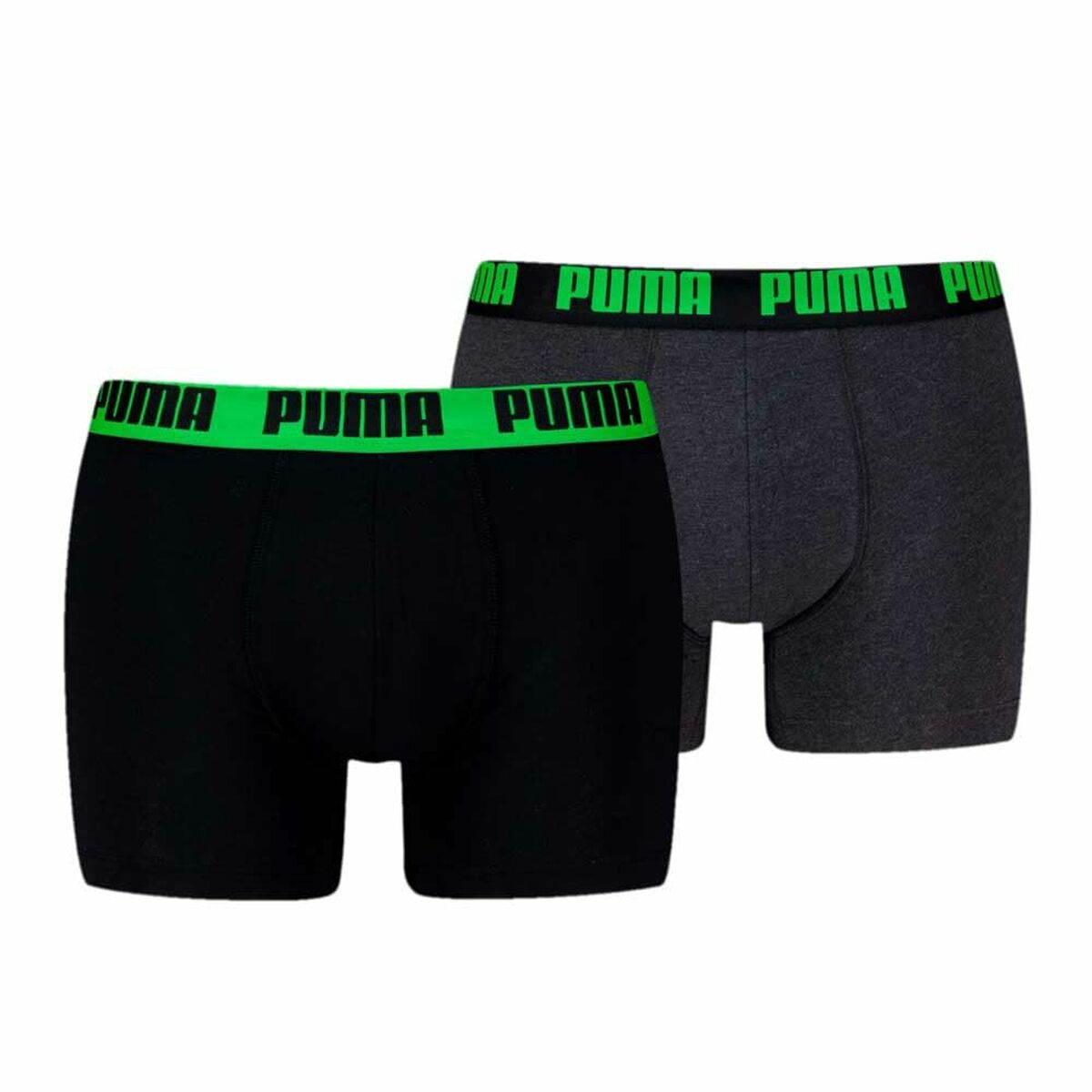 Men’s Boxer Shorts Puma EVERRYDAY BASIC 701226387 018 2 Units Green Black