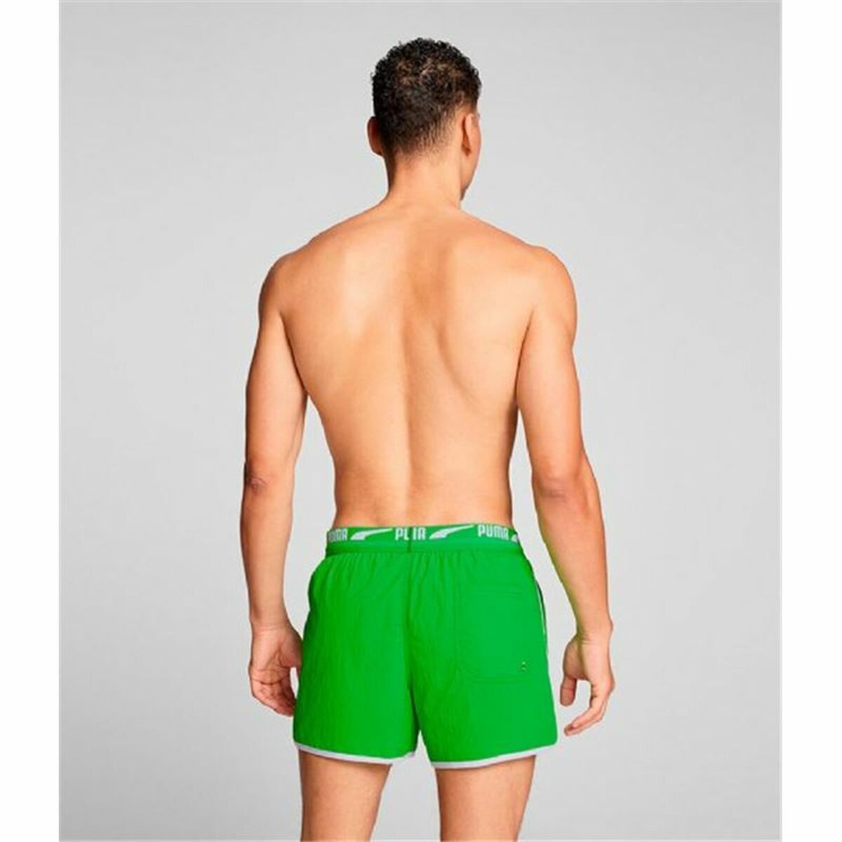 Mens Bathing Costume Puma Track s Lime green