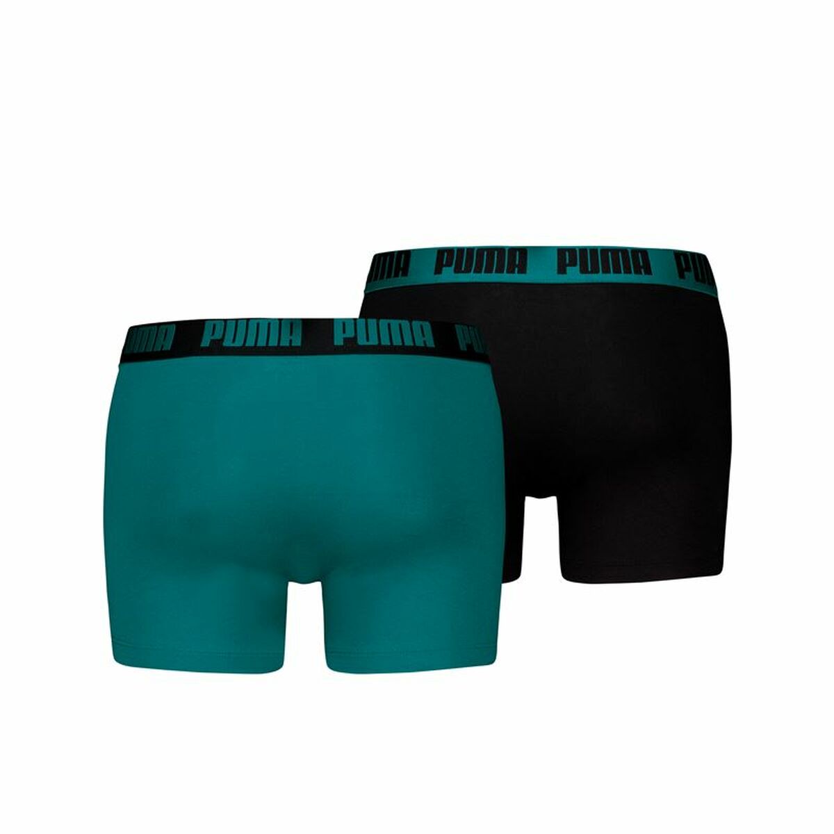 Men’s Boxer Shorts Puma Everyday Basic Black Green Olive 2 Pieces