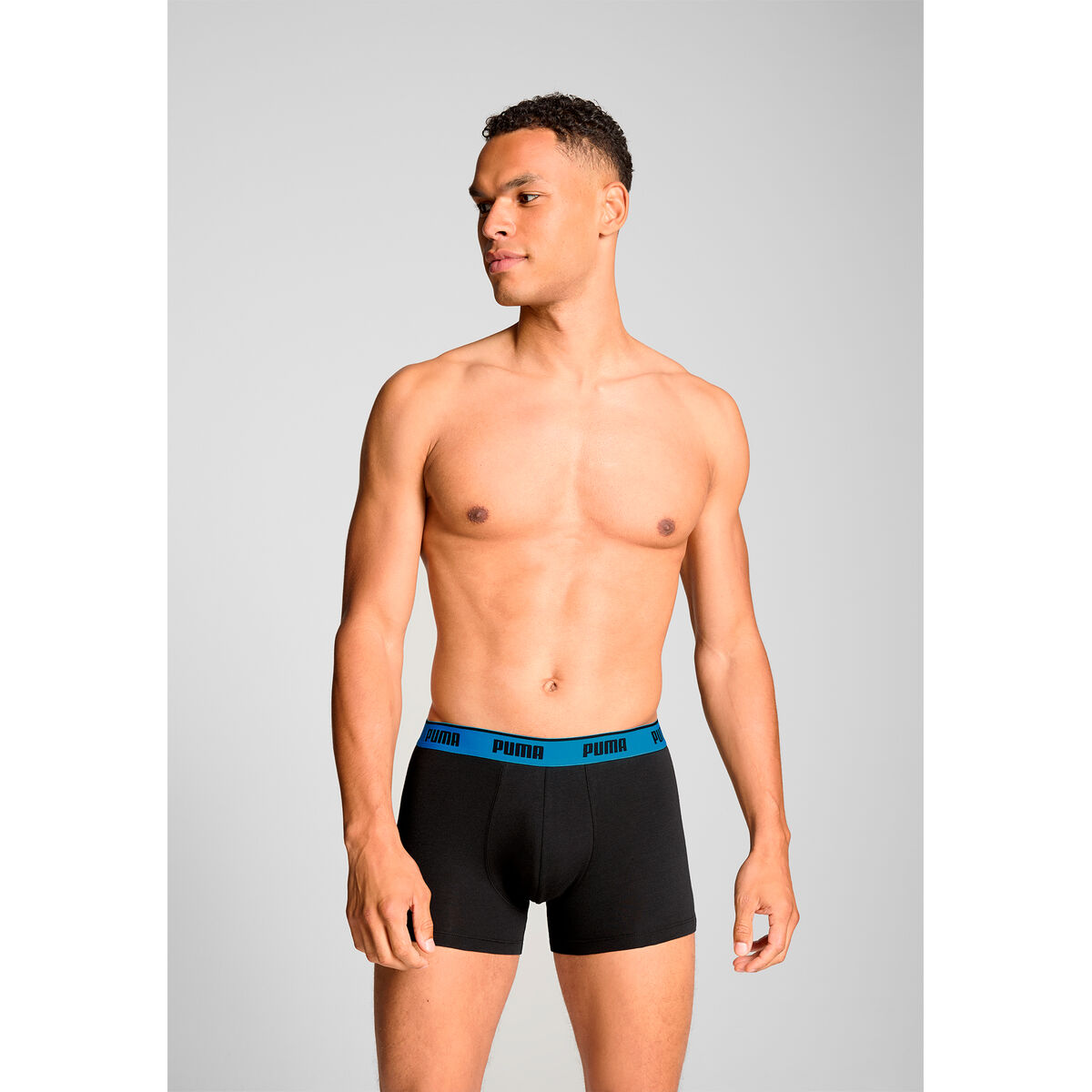Men’s Boxer Shorts Puma 701234187 006 Black 3 Units