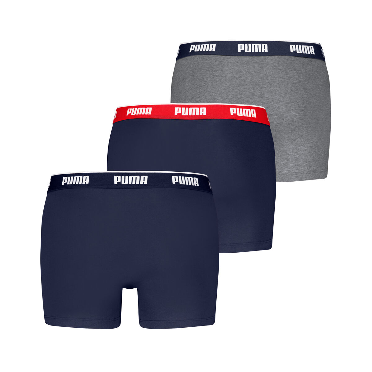 Men’s Boxer Shorts Puma 701234187 005 Grey 3 Units
