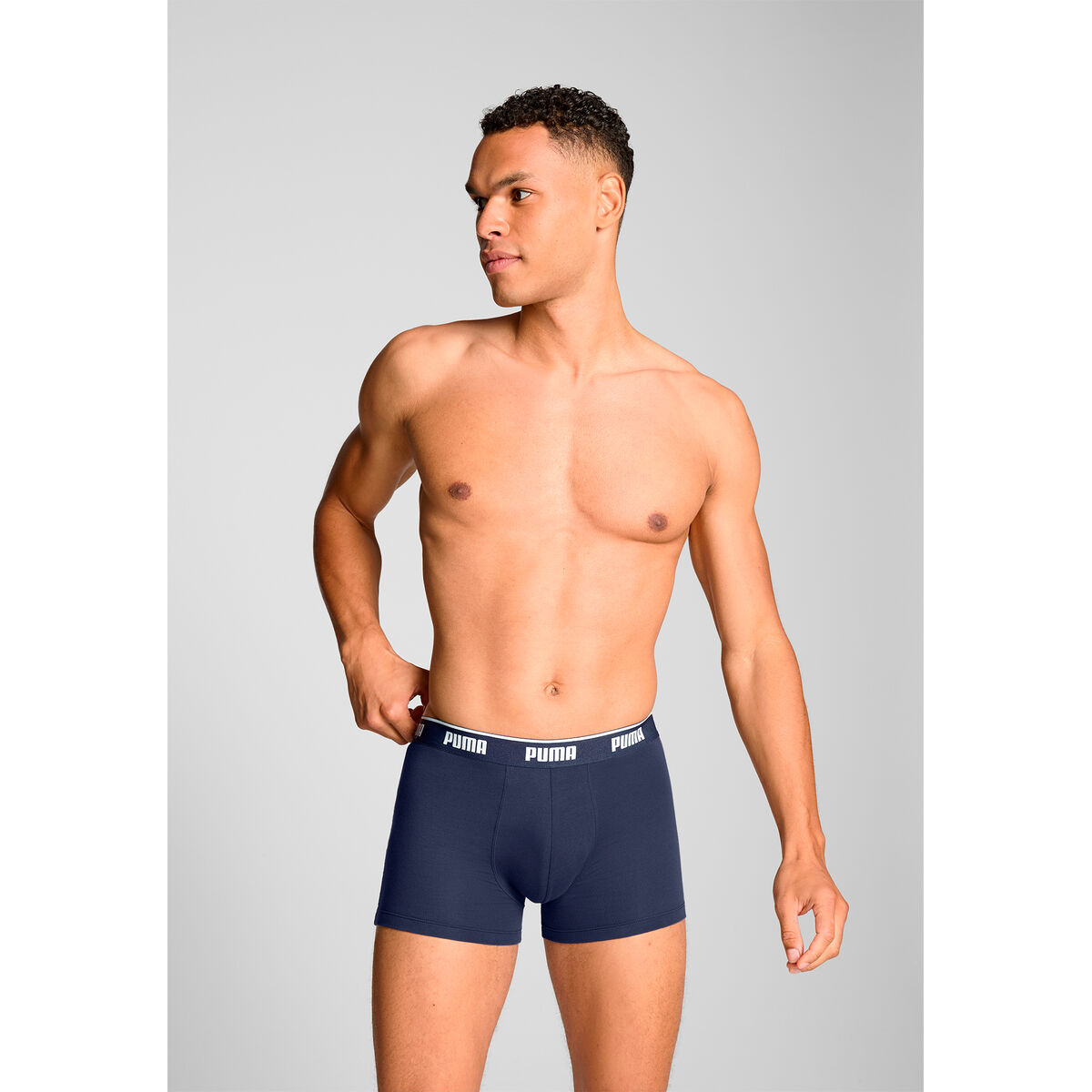 Men’s Boxer Shorts Puma 701234187 005 Grey 3 Units