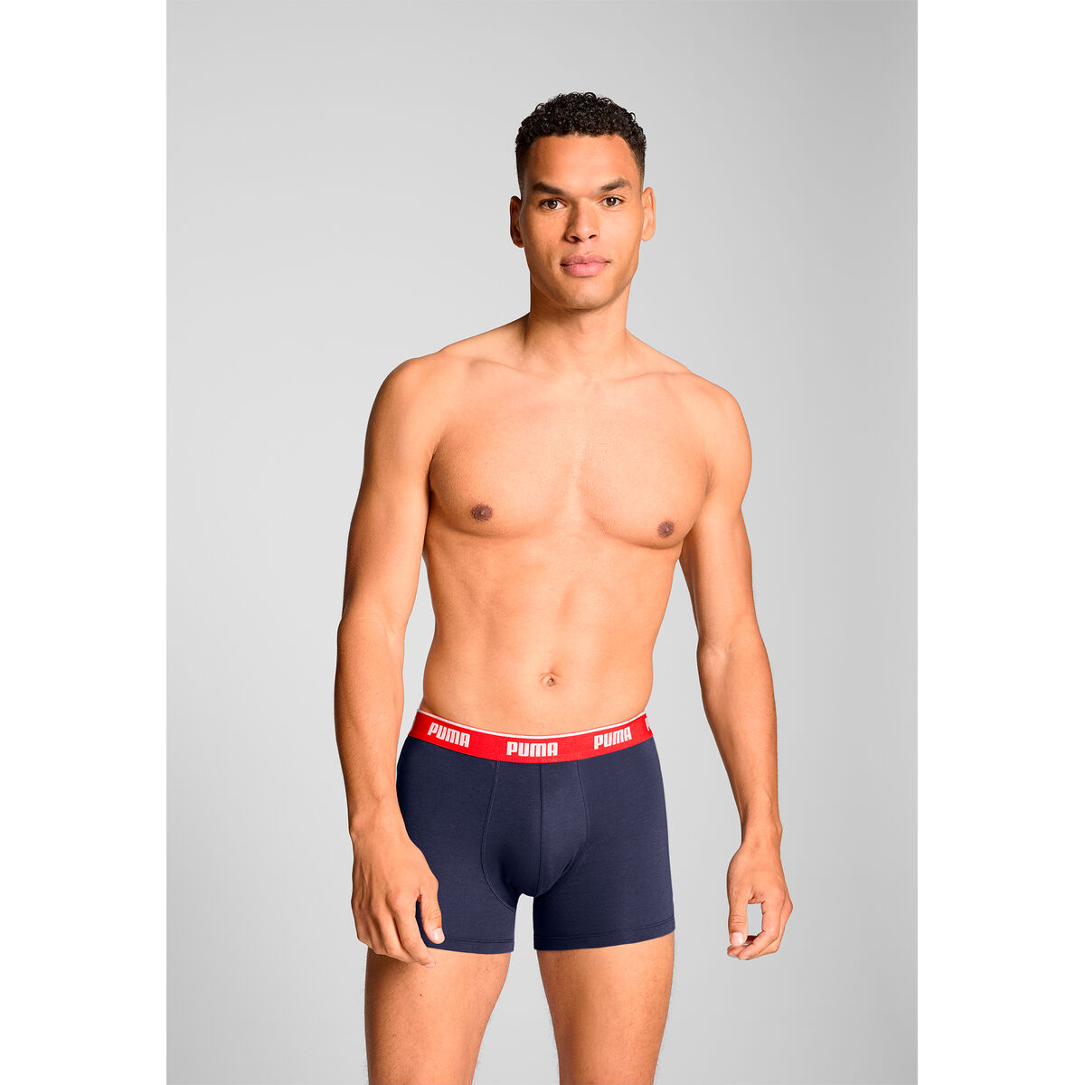 Men’s Boxer Shorts Puma 701234187 005 Grey 3 Units