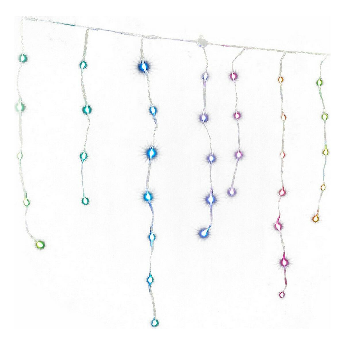 LED Curtain Lights Icicle Multicolour (300 x 70 cm) LED Curtain Lights Icicle Multicolour (300 x 70 cm)
