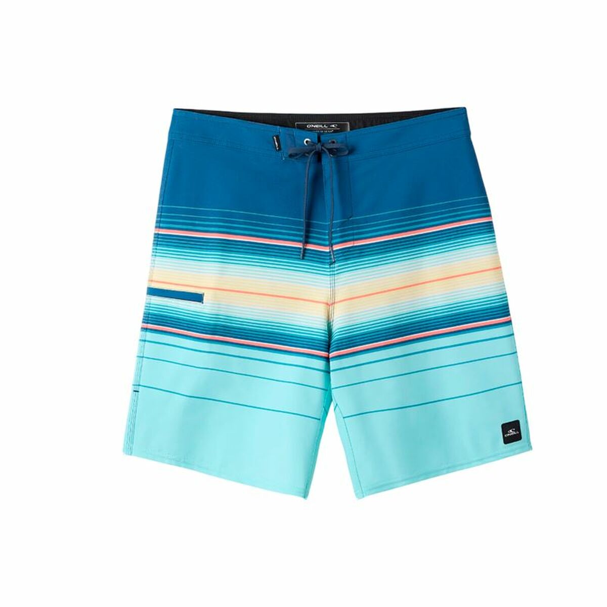 Mens Bathing Costume O’Neill Hyperfreak Heat Stripe 21″ Blue