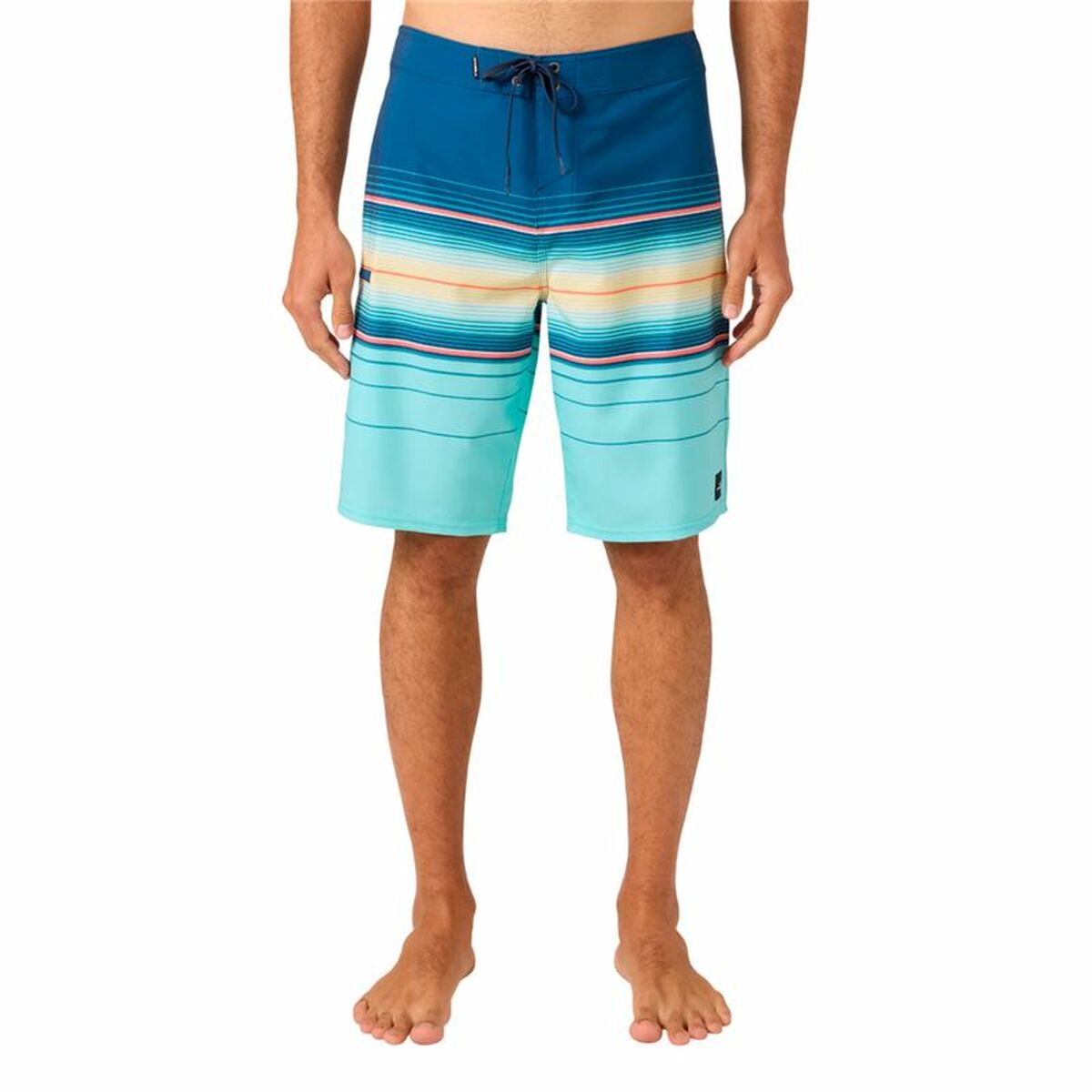 Mens Bathing Costume O’Neill Hyperfreak Heat Stripe 21″ Blue
