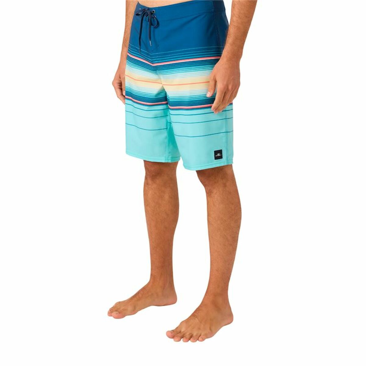 Mens Bathing Costume O’Neill Hyperfreak Heat Stripe 21″ Blue