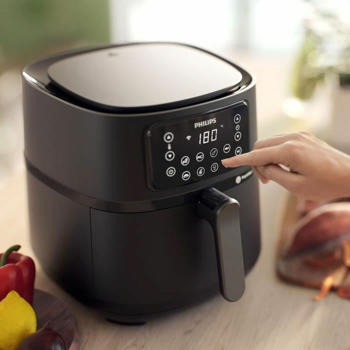 Air Fryer Philips HD9285/93 Black Grey