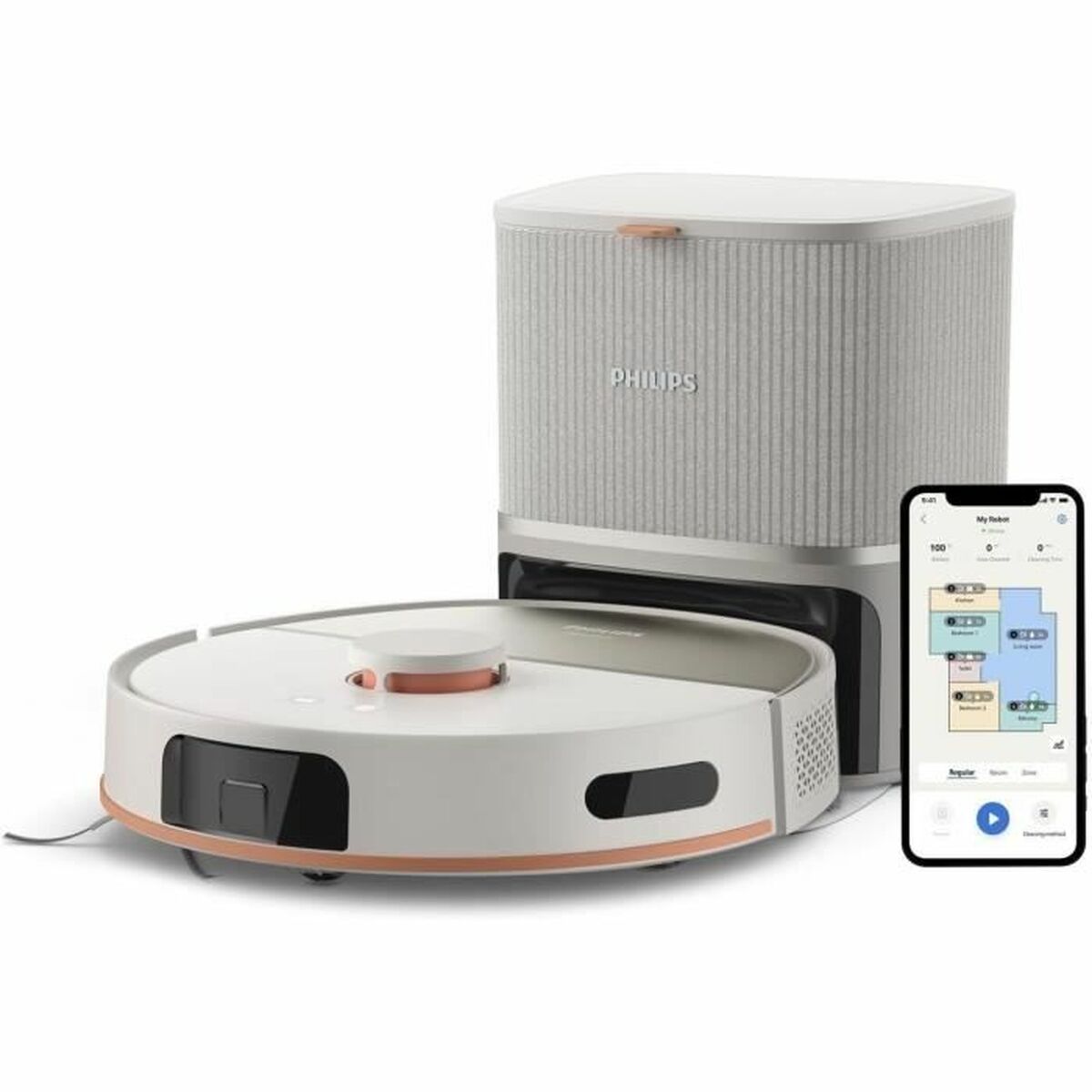 Robot Vacuum Cleaner Philips 4800 mAh Robot Vacuum Cleaner Philips 4800 mAh