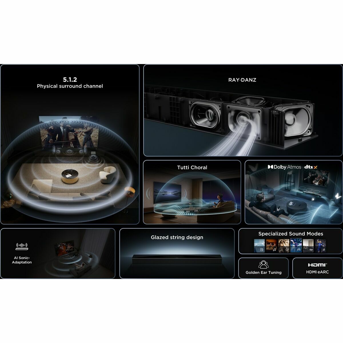 Soundbar TCL Q75HE 30 W 620 W