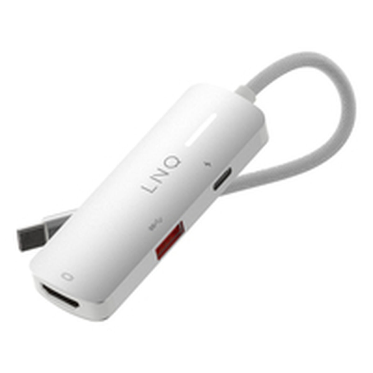 USB Hub Linq Byelements LQ49031 White Grey