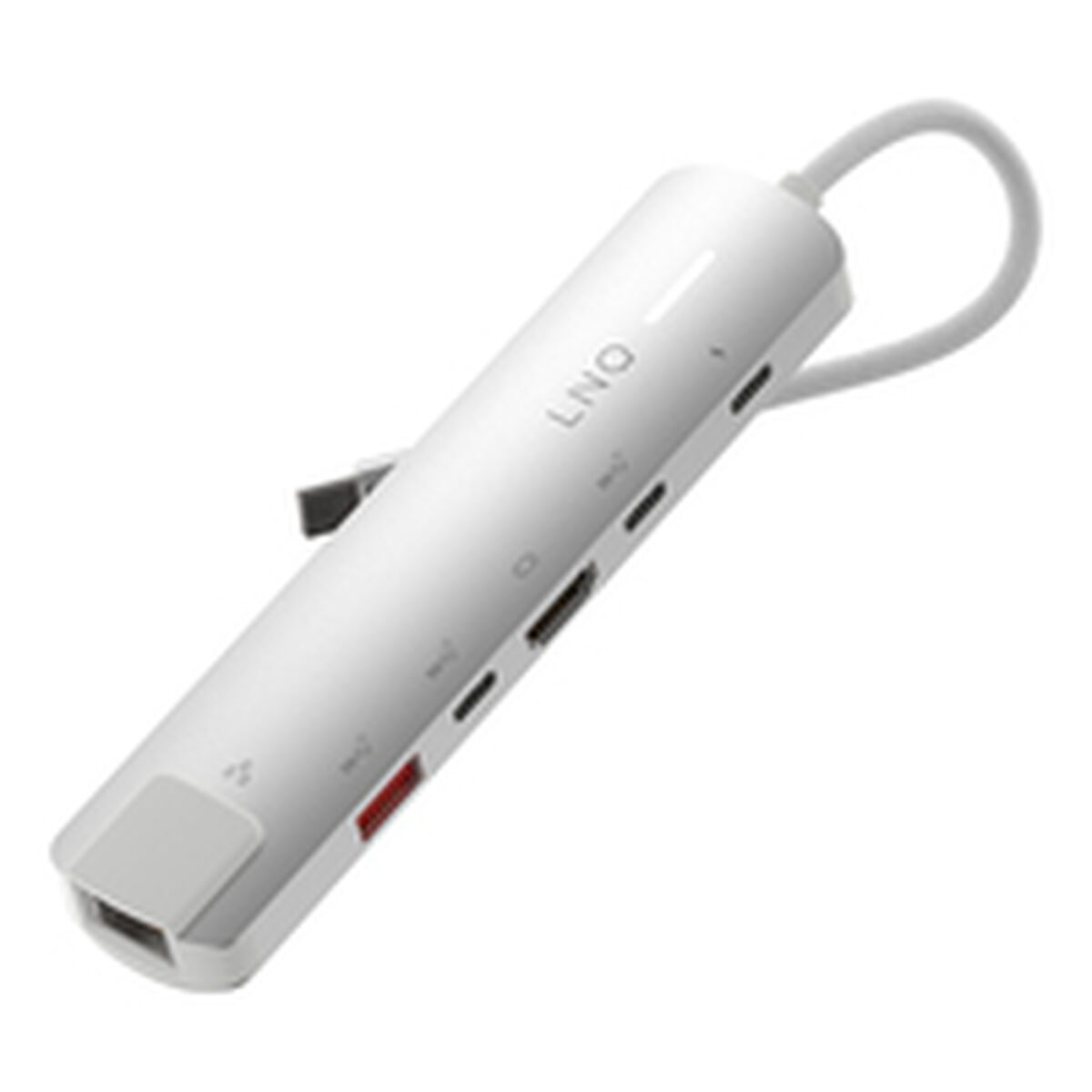 USB Hub Linq Byelements LQ49061 White Grey