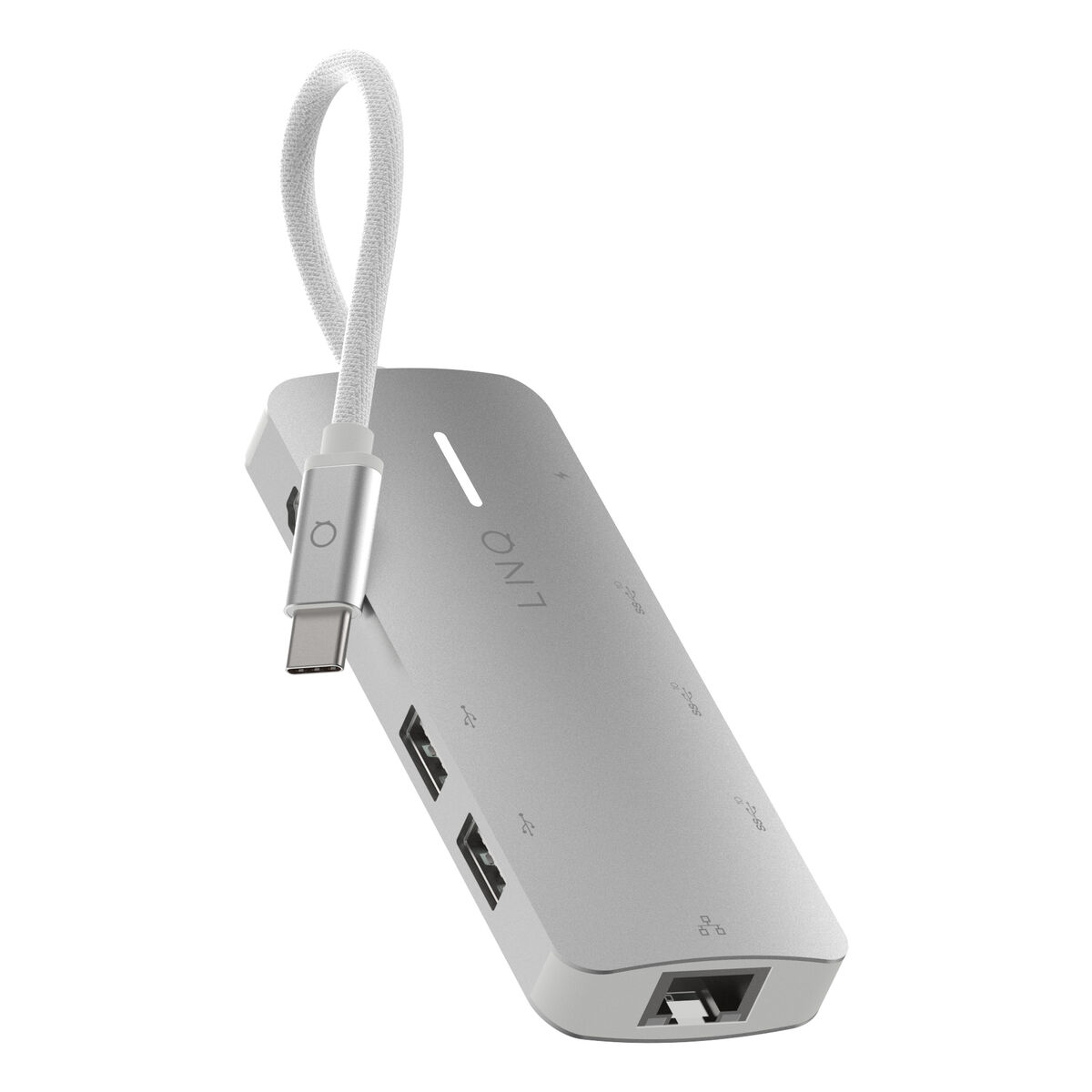 USB Hub Linq Byelements LQ49081 White Grey
