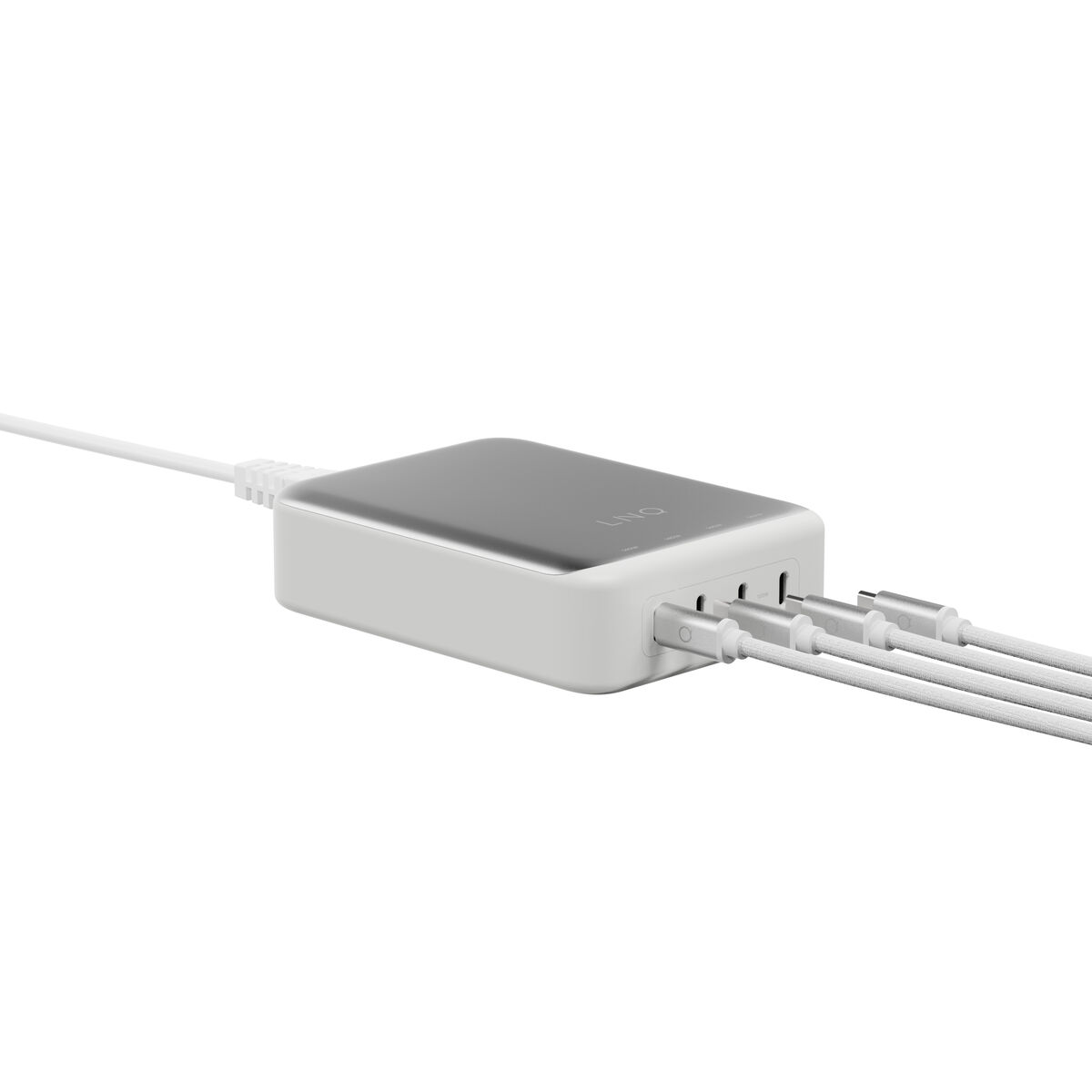 USB Hub Linq Byelements LQDC240 White Grey