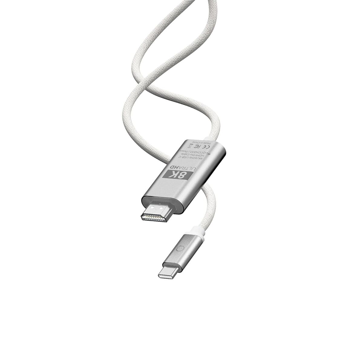 USB Cable Linq Byelements LQCCH200 Grey 2 m