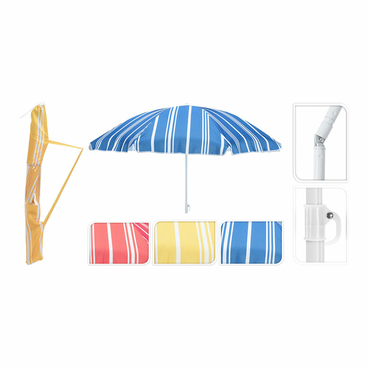 Beach umbrella Striped  180 cm