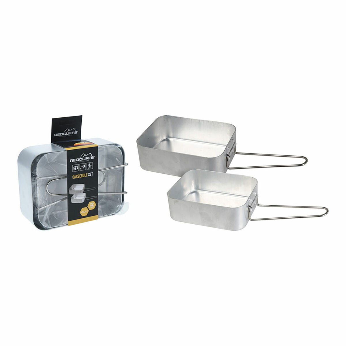 Saucepans Lifetime 1 L 1,3 L 16,7 X 13,1 X 5,8 cm  18 cm  16 cm 2 Pieces (2 Units)