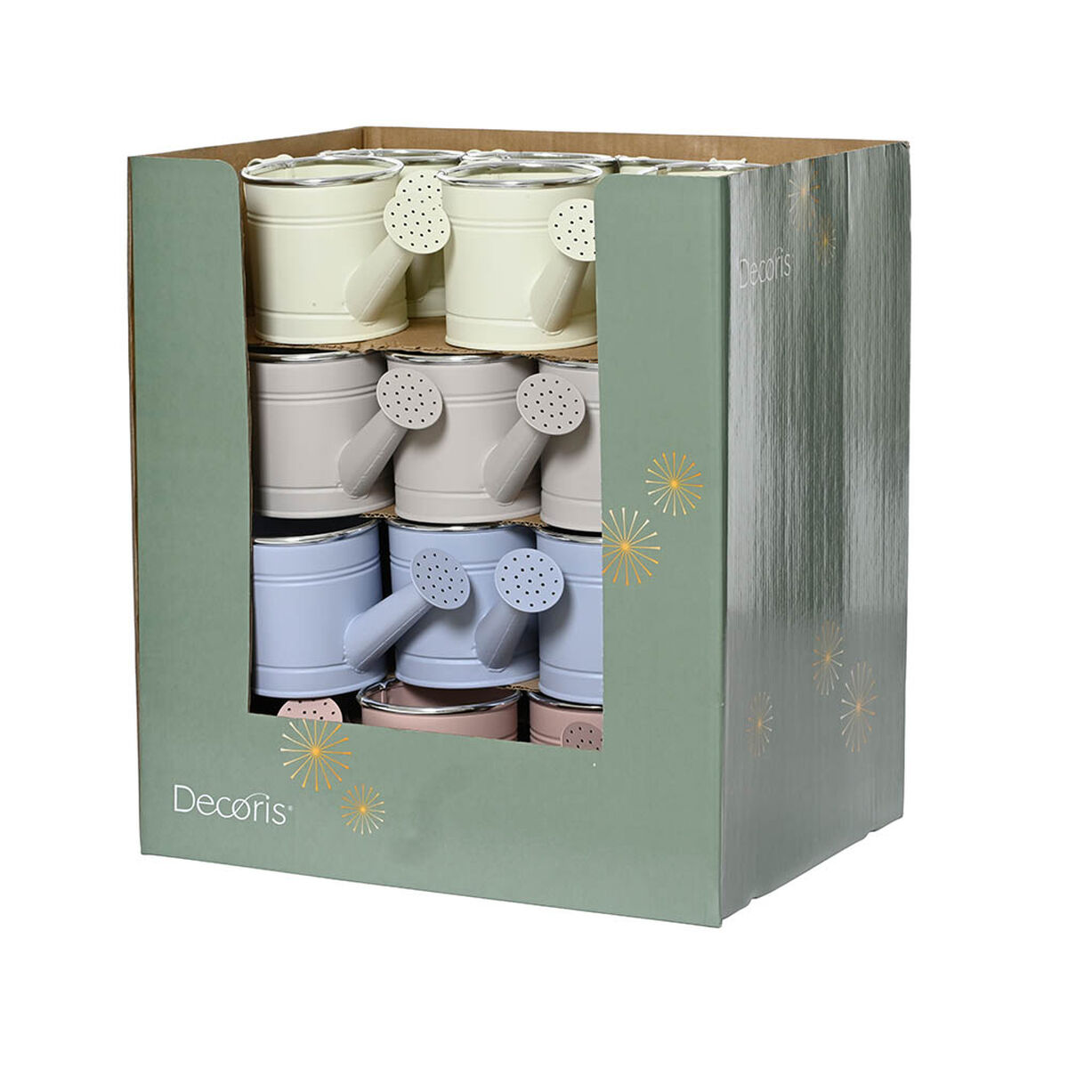 Decorative watering can Decoris Assorted colours Zinc