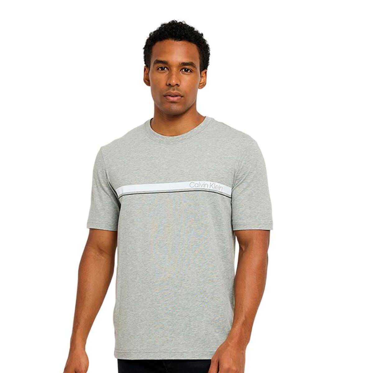 Men’s Short Sleeve T-Shirt Calvin Klein Light grey Men’s Short Sleeve T-Shirt Calvin Klein Light grey