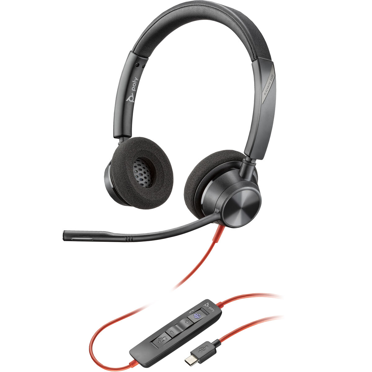 Headphones Poly 8X220AA Black
