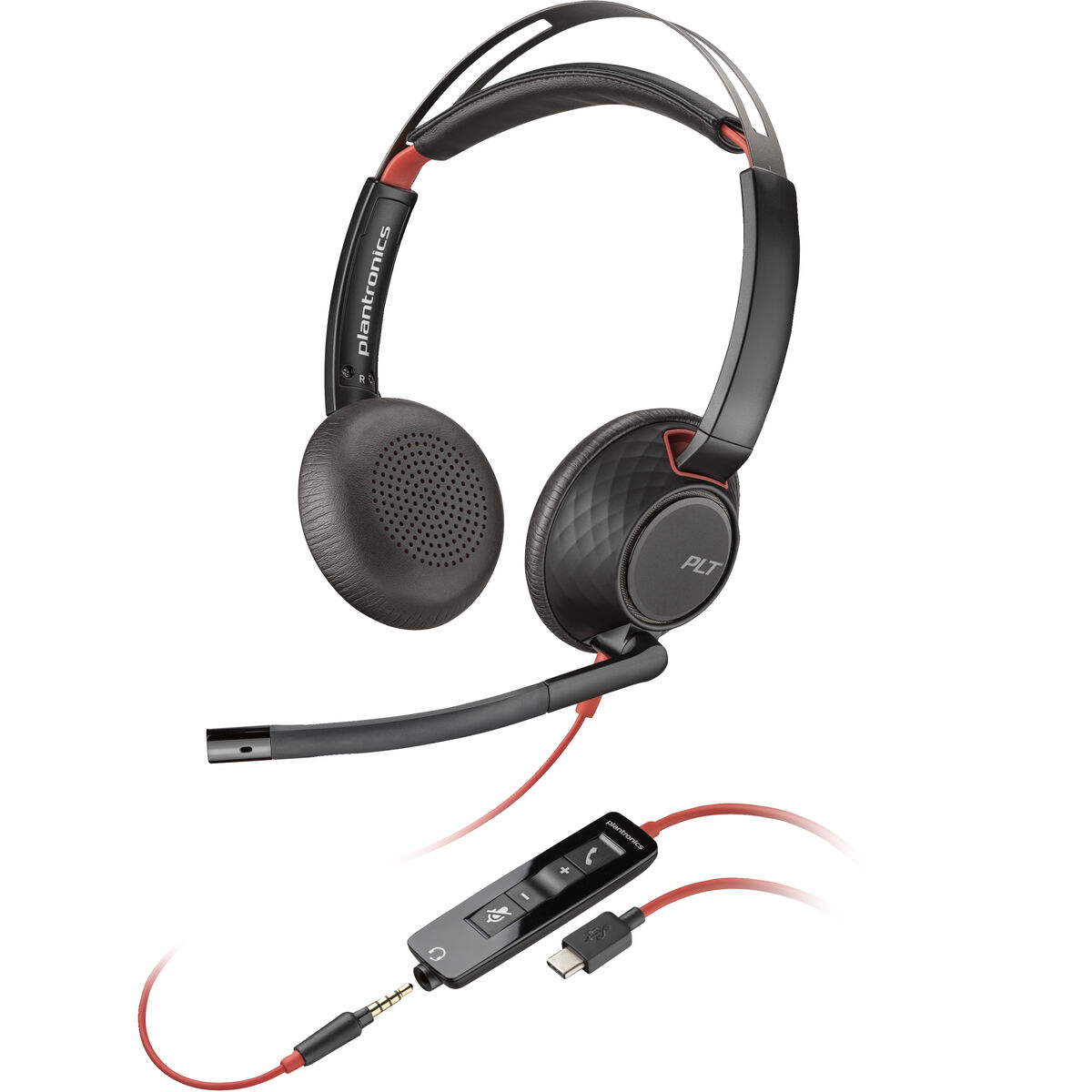 Headphones with Microphone Poly 8X231AA Black Headphones with Microphone Poly 8X231AA Black