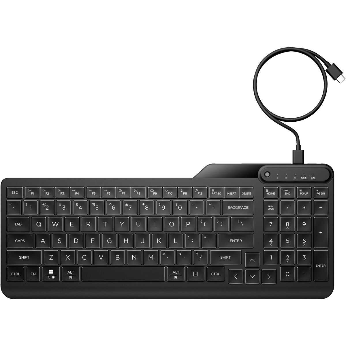 Keyboard and Mouse HP 7N7C1AA Black Qwerty US Spanish Qwerty