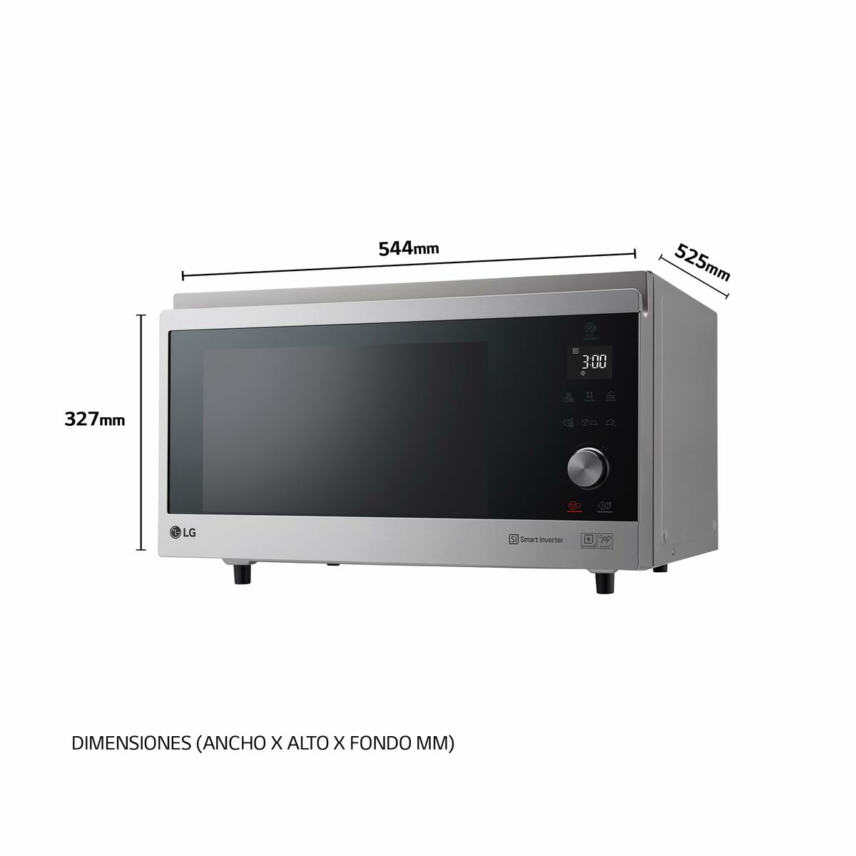 Microwave Oven LG MJ3965ACS   39L Black 1350 W 39 L