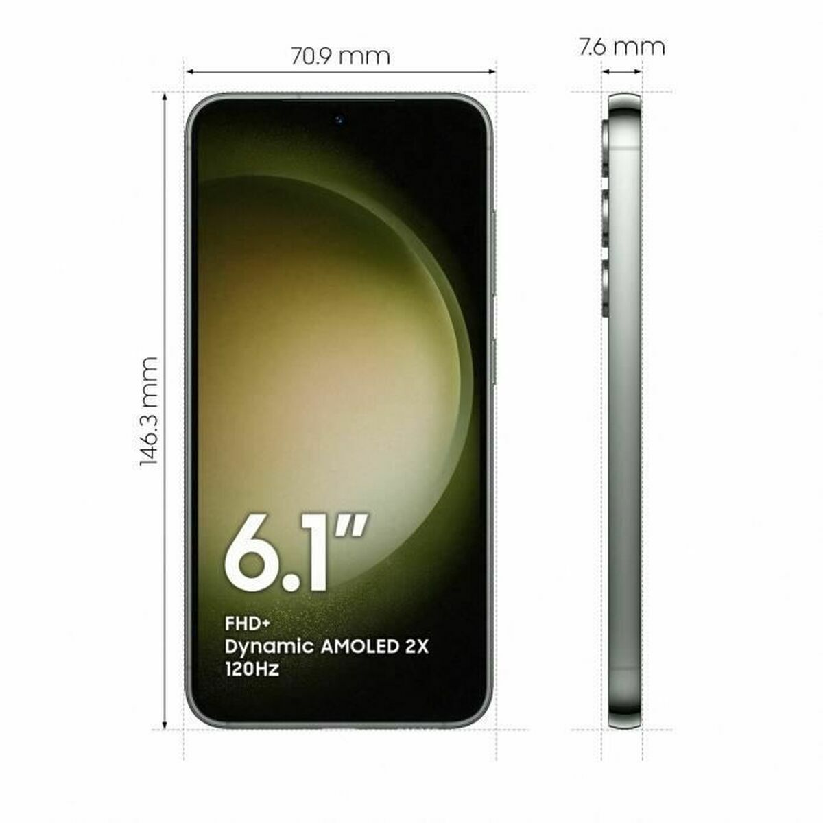 Smartphone Samsung Galaxy S23 5G 128 GB Green 6,1″ 8 GB RAM 128 GB