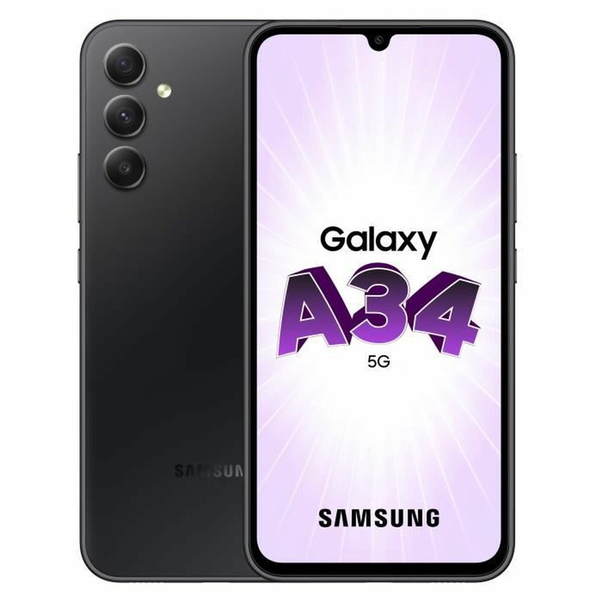 Smartphone Samsung A34 5G 6,6″ 6 GB RAM 128 GB Black Grey Steel