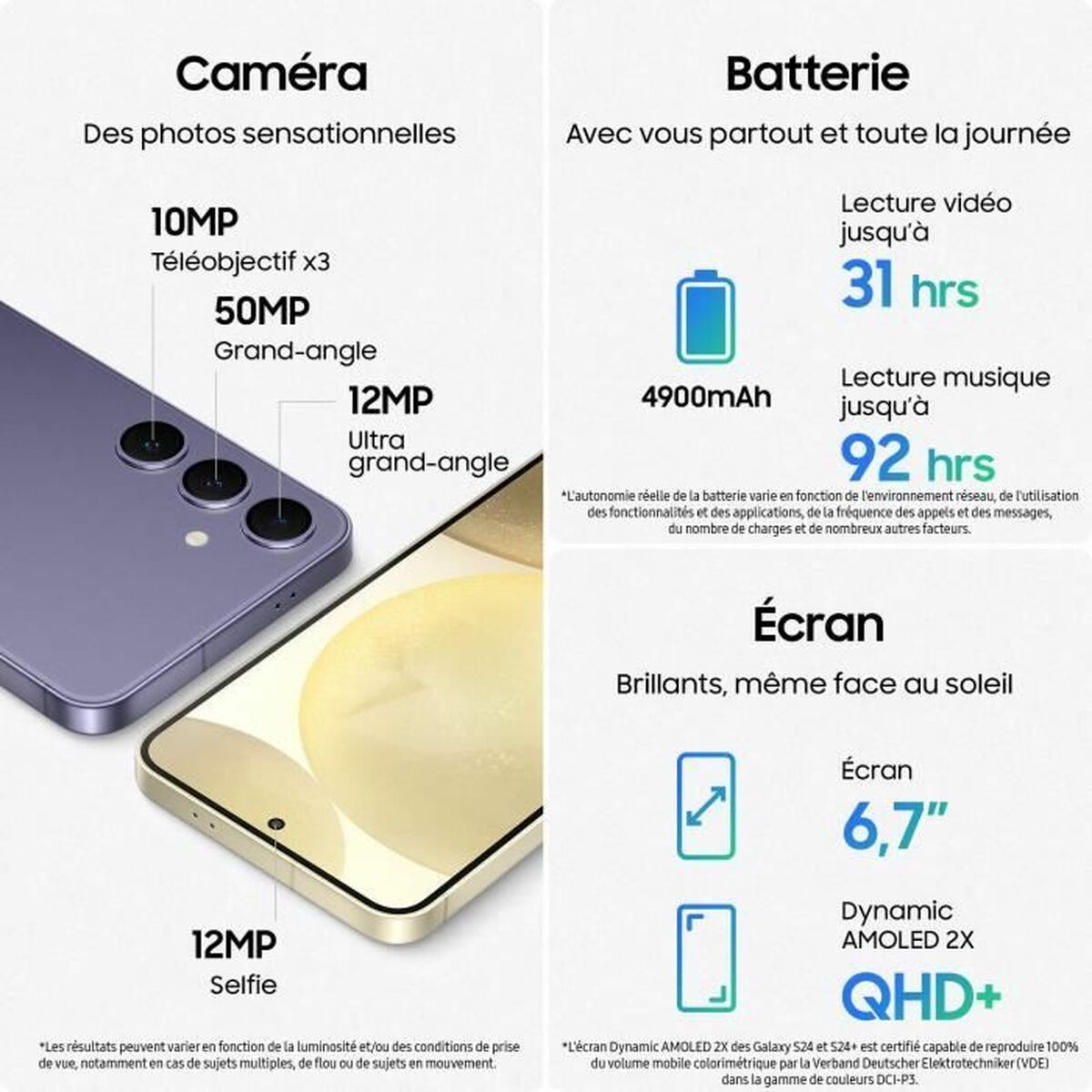 Smartphone Samsung Galaxy S24+ 6,7″ 12 GB RAM 256 GB Purple Violet