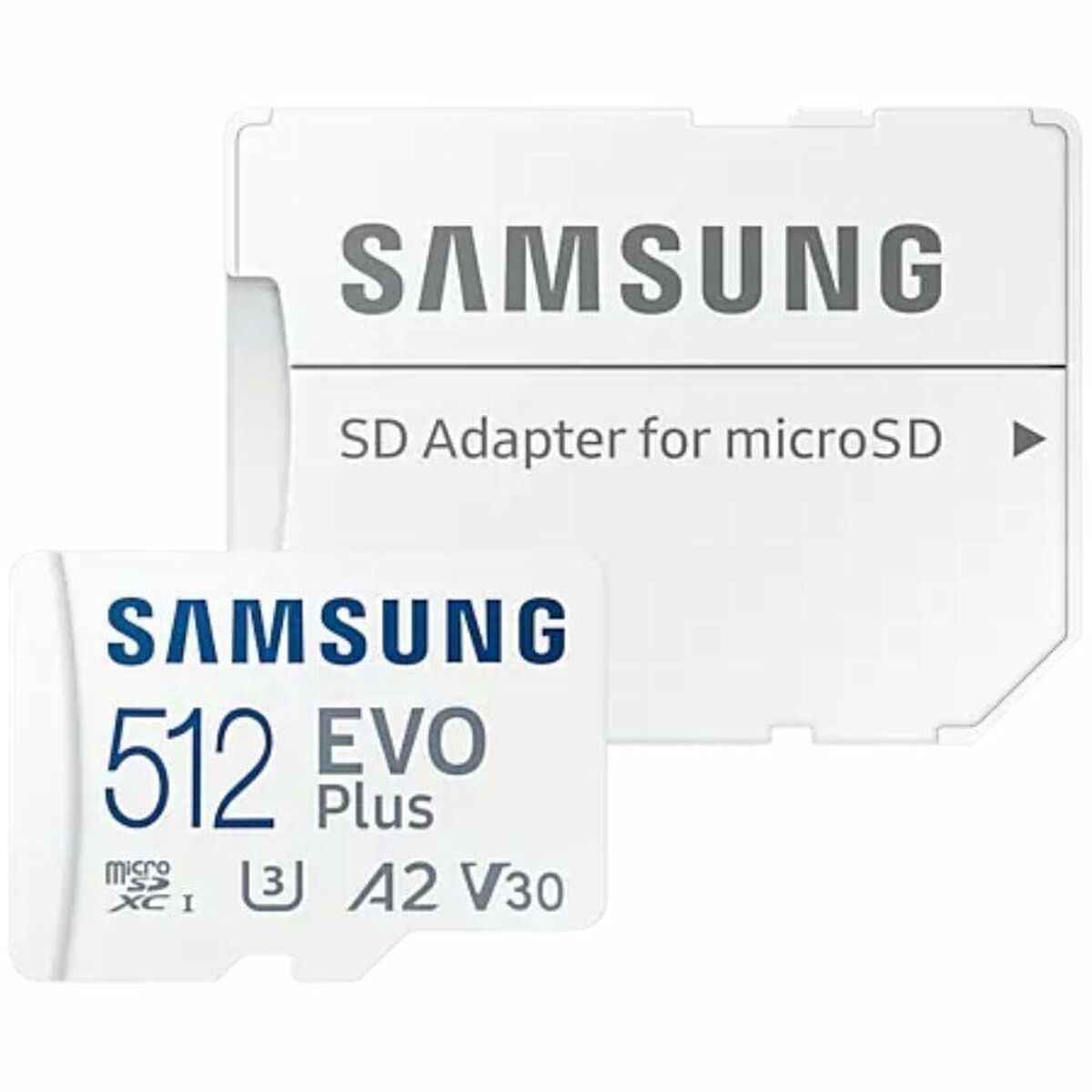 Micro SD Memory Card with Adaptor Samsung EVO Plus 2023 512 GB Micro SD Memory Card with Adaptor Samsung EVO Plus 2023 512 GB