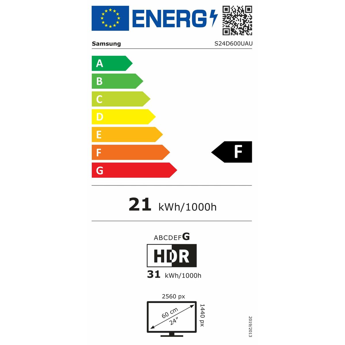 Monitor Samsung LS24D600UAUXEN Quad HD 24″ 100 Hz