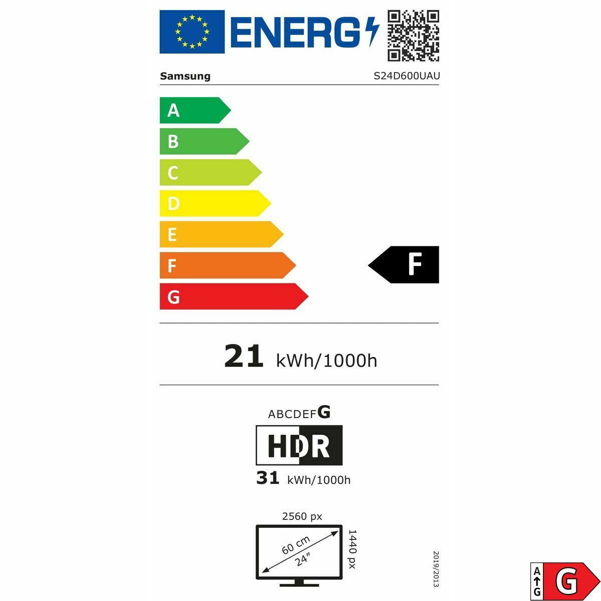 Monitor Samsung LS24D600UAUXEN Quad HD 24″
