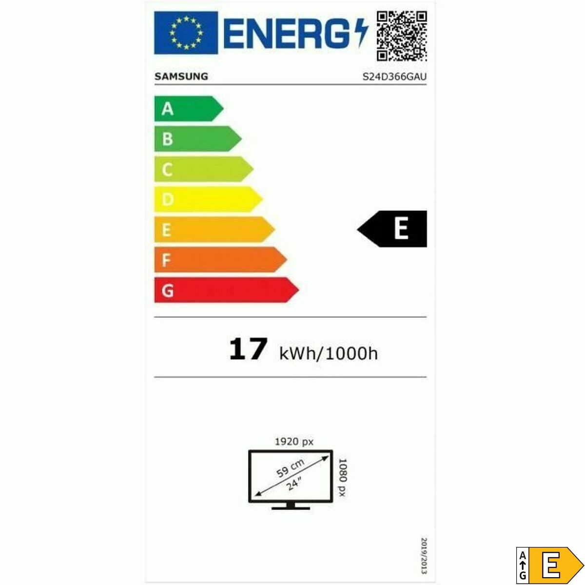 Monitor Samsung LS24D366GAUXEN Full HD 24″