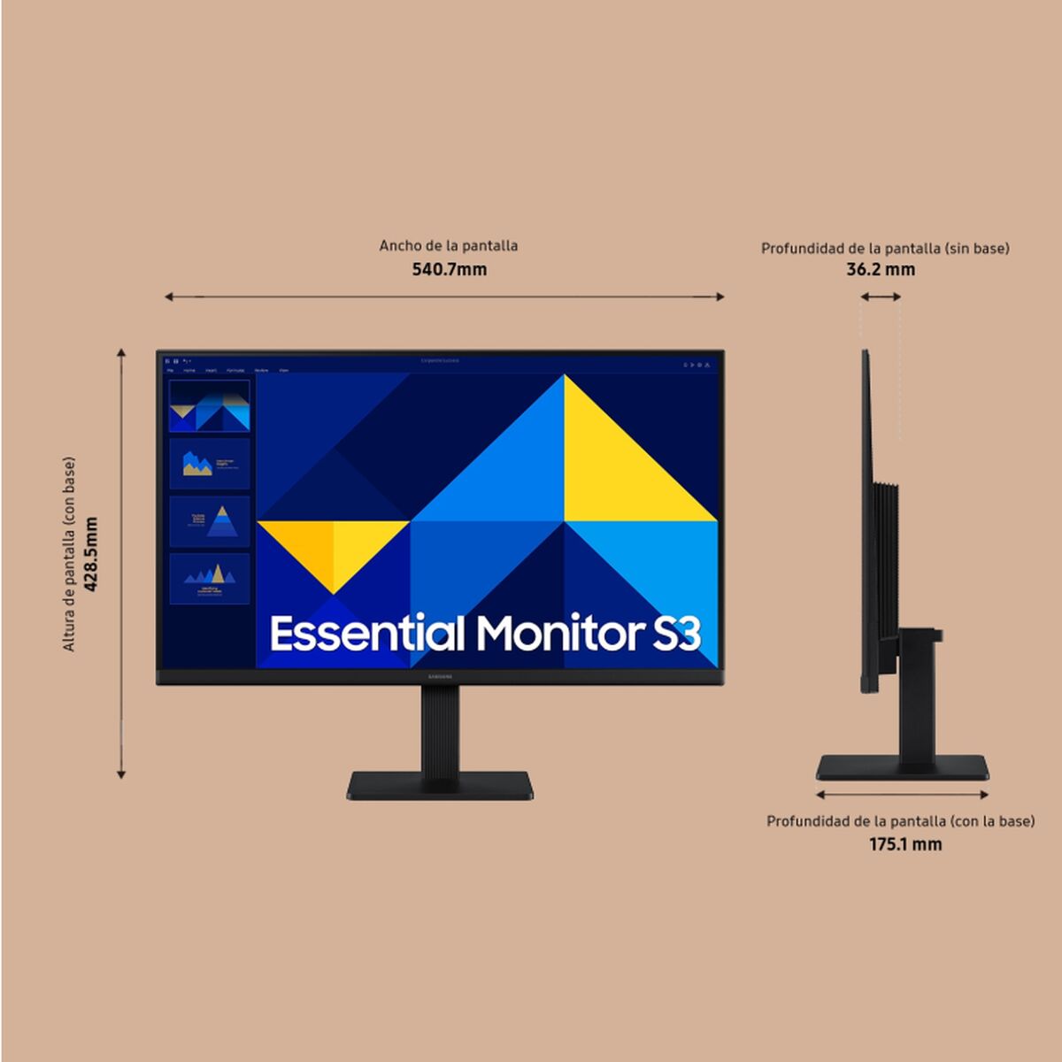 Monitor Samsung LS24D304GAUXEN Full HD 24″