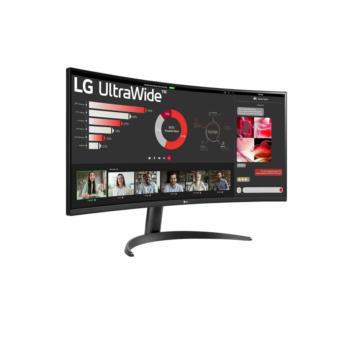 Monitor LG 34WR50QK-B Wide Quad HD 34″ 100 Hz