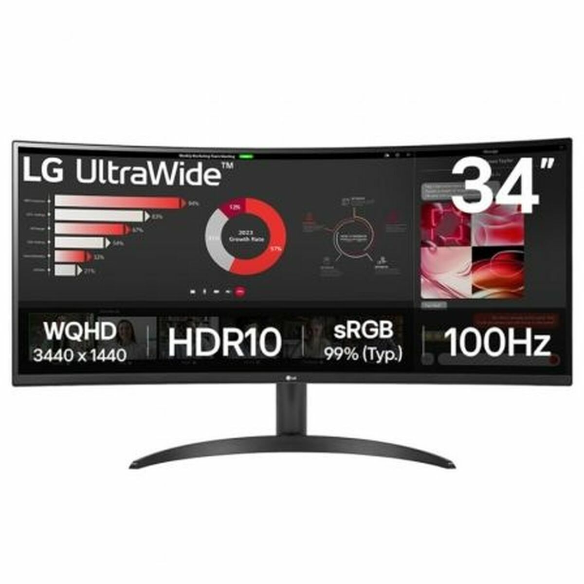 Monitor LG 34WR50QK-B Wide Quad HD 34″ 100 Hz