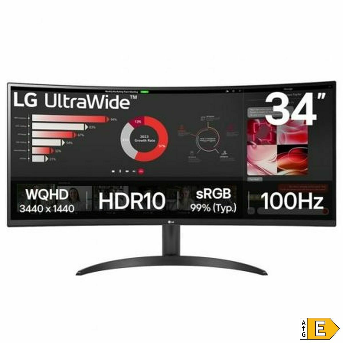 Monitor LG 34WR50QK-B Wide Quad HD 34″ 100 Hz