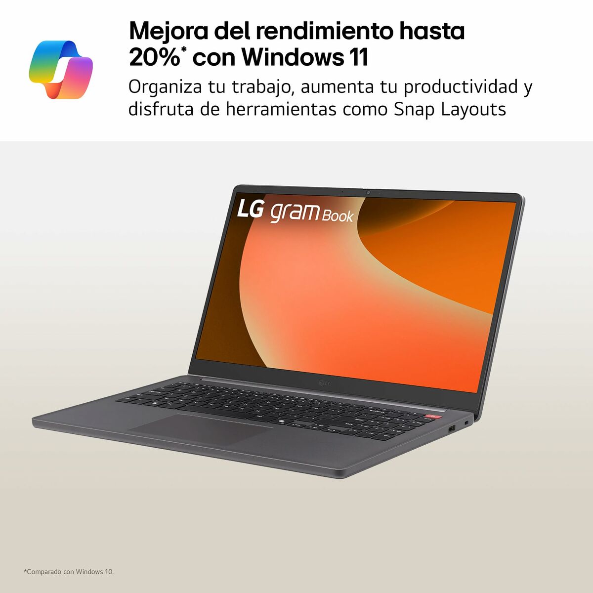 Laptop LG 15U50T-G.AA56B Spanish Qwerty 15″ 16 GB RAM 512 GB SSD