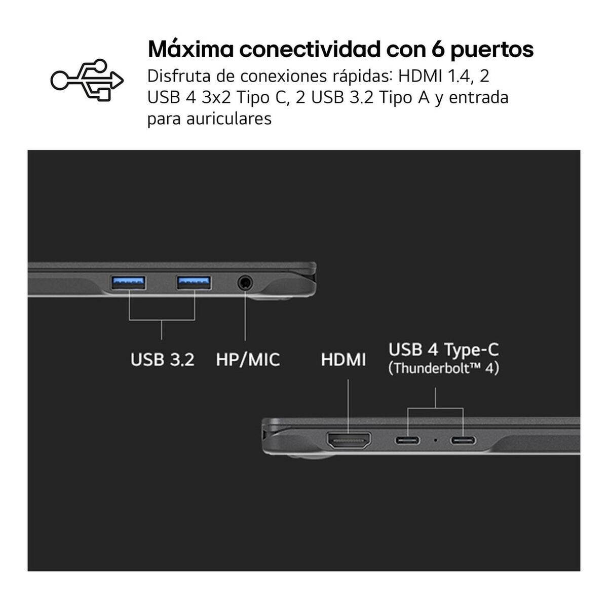 Laptop LG 16Z90RU-G.AA55B 16″ Intel Core i5 i5-1334U 16 GB RAM 512 GB SSD