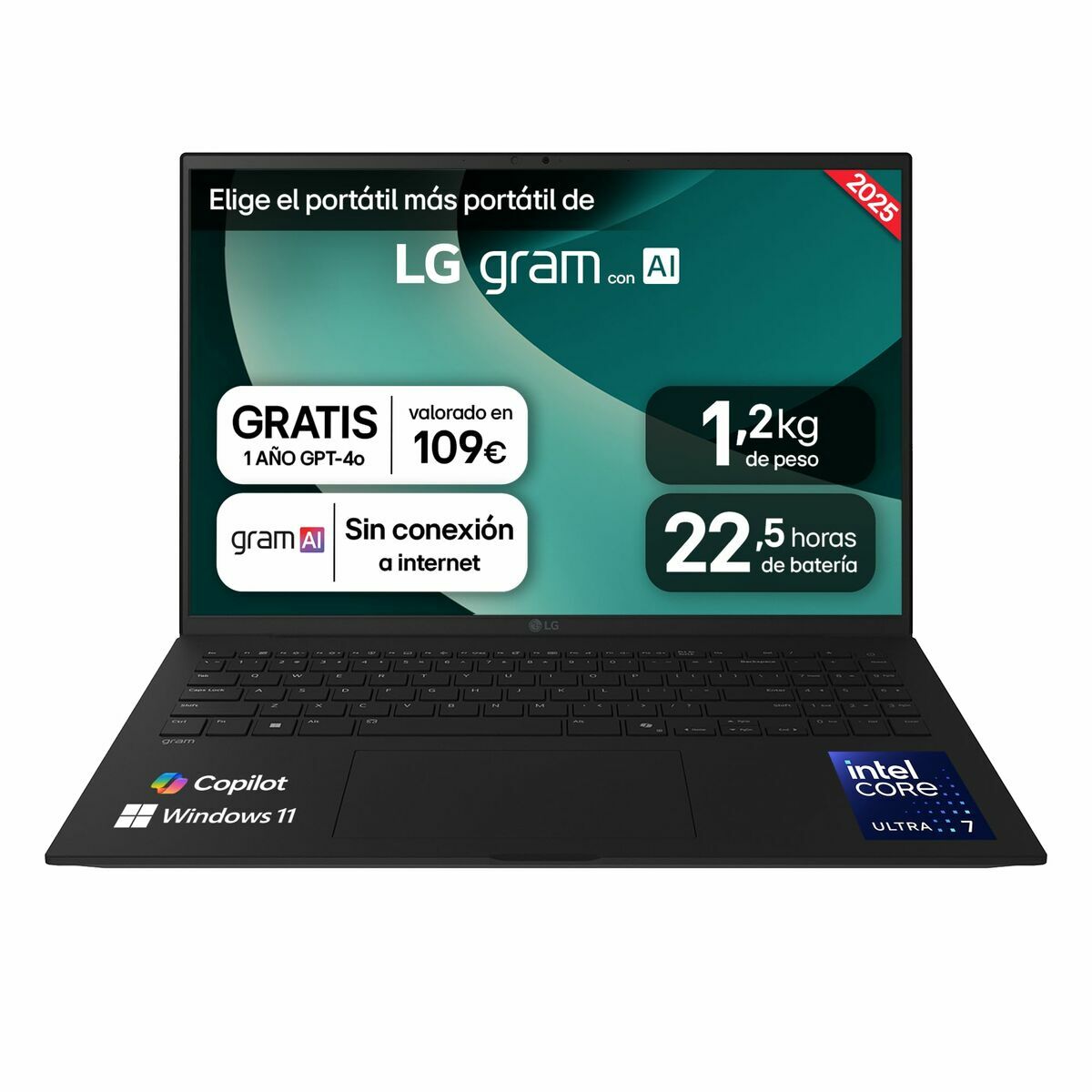 Laptop LG 16Z90T-G.AD88B 40″ intel core ultra 7 255H 32 GB RAM 1 TB SSD