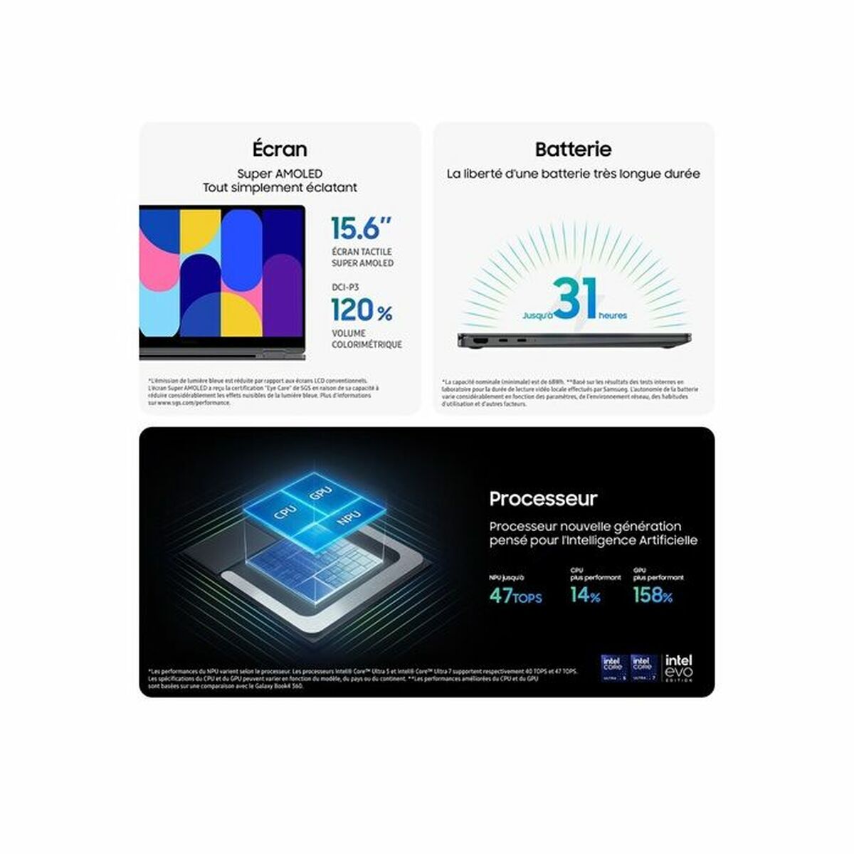 Laptop Samsung Galaxy Book5 360 Intel Core Ultra 5 226V 15,6″ 16 GB RAM 512 GB SSD